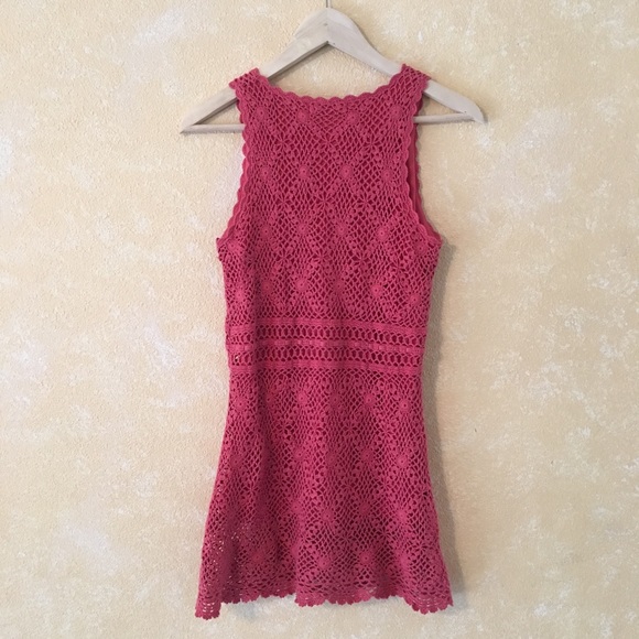 Karen Kane Crochet Knit Sleeveless Dress - Picture 2 of 6